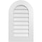 Ekena Millwork Round Top Surface Mount PVC Gable Vent: Non-Functional, w/ 3-1/2"W x 1"P Standard Frame, 18"W x 30"H GVPRT18X3001SN - alternate 1